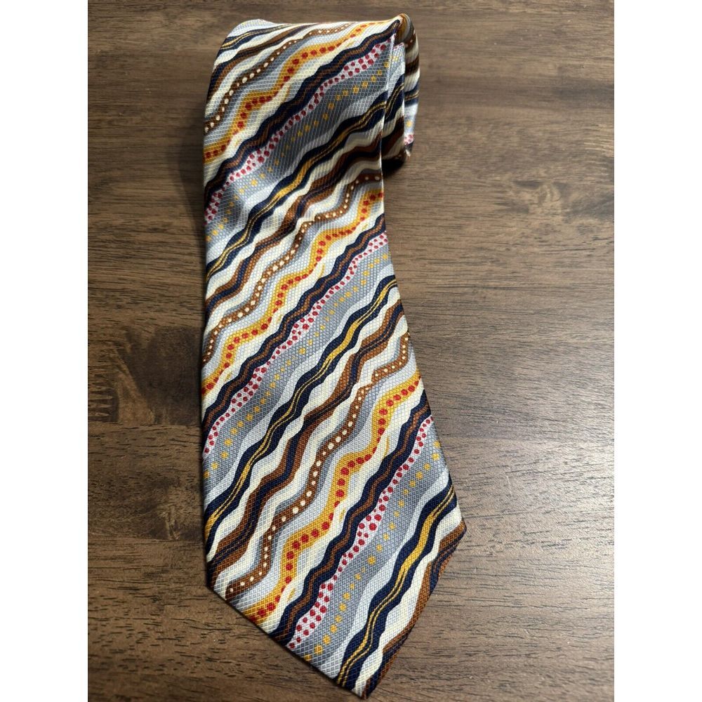 Missoni Cravatte Silk Tie Mens Colorful Signature Striped Necktie ITALY